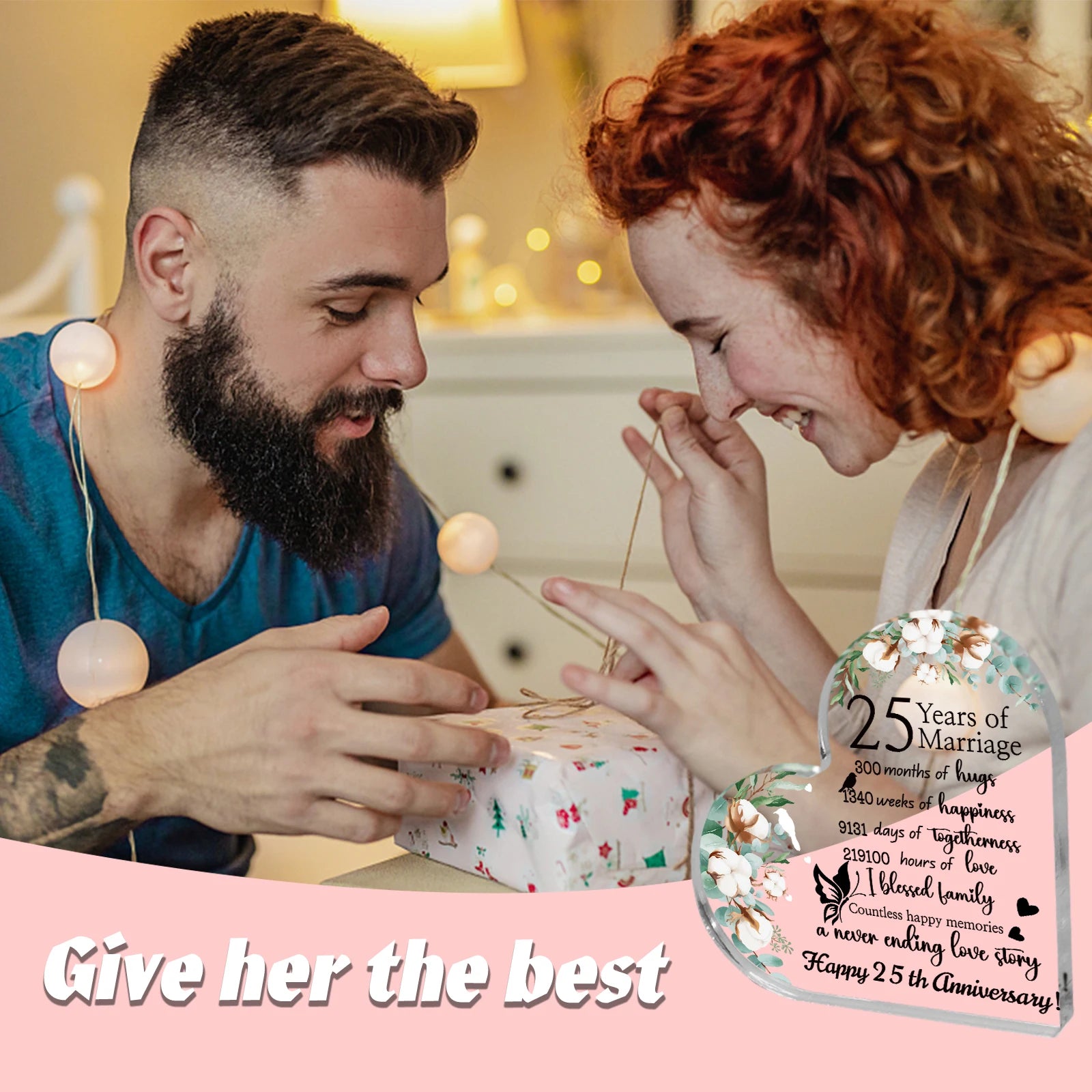 25th Wedding Anniversary Plaque