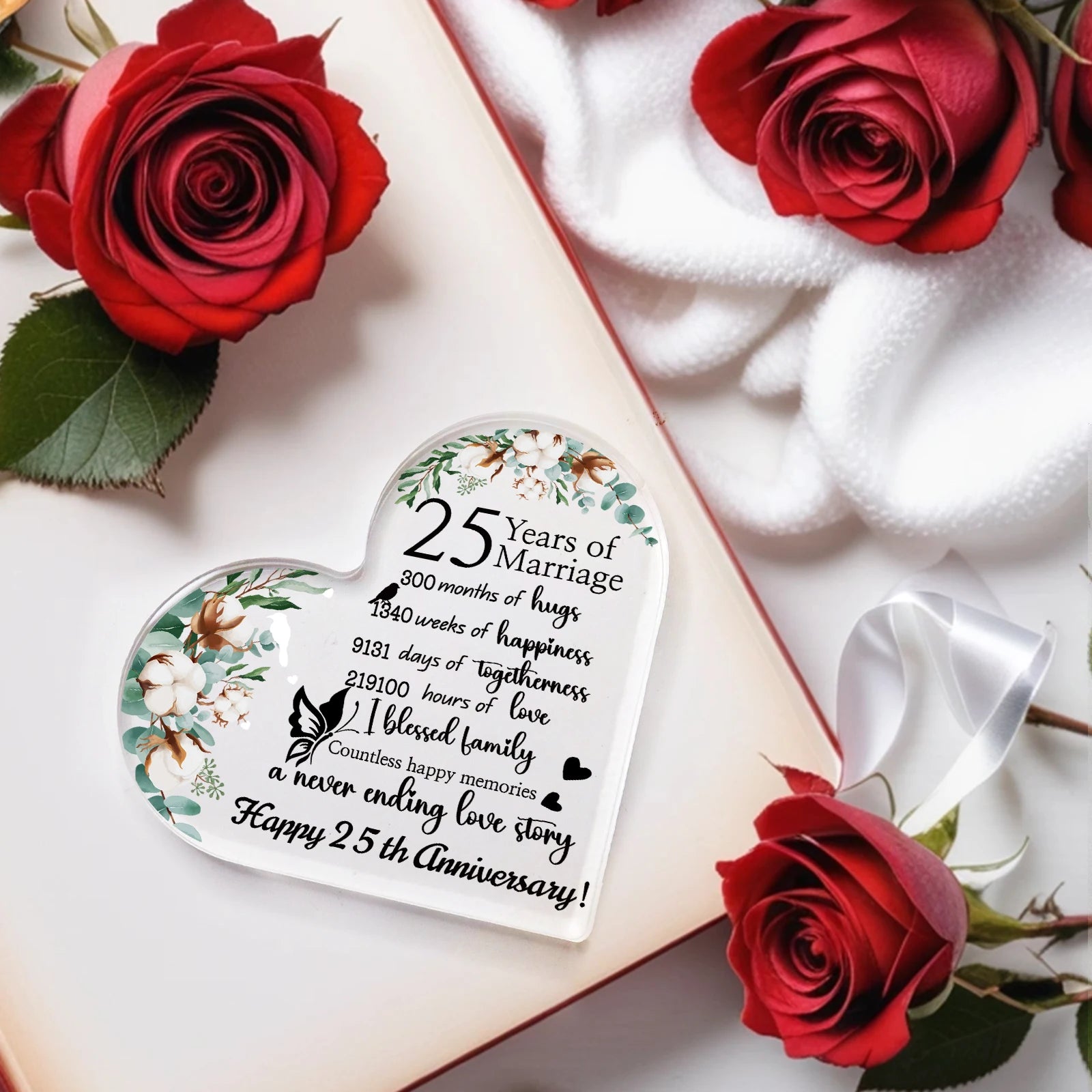 25th Wedding Anniversary Plaque