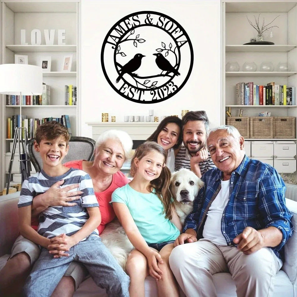 Custom Couple Wedding Anniversary Metal Sign