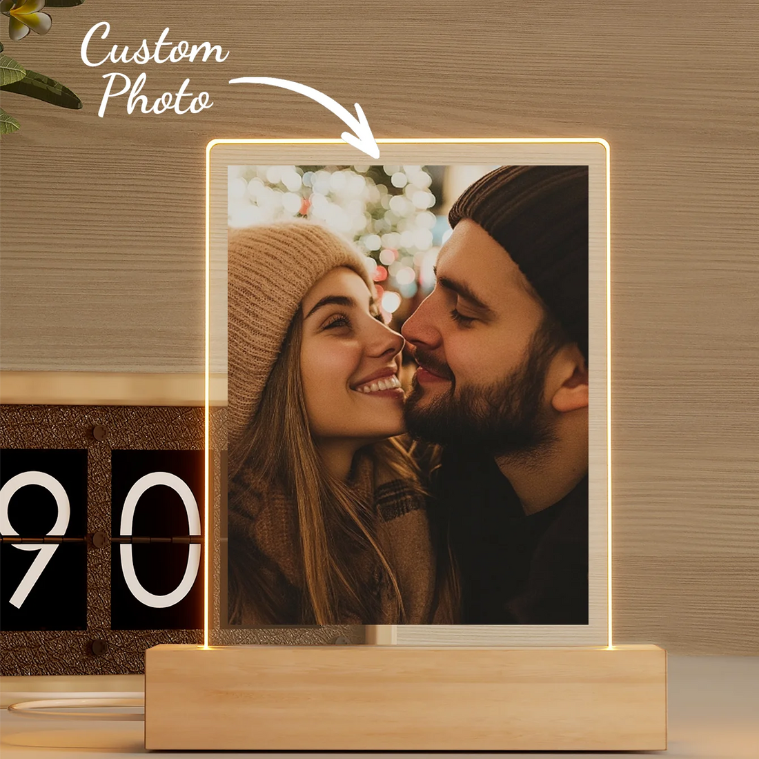 Marriage Hall of Fame Custom Photo Night Light
