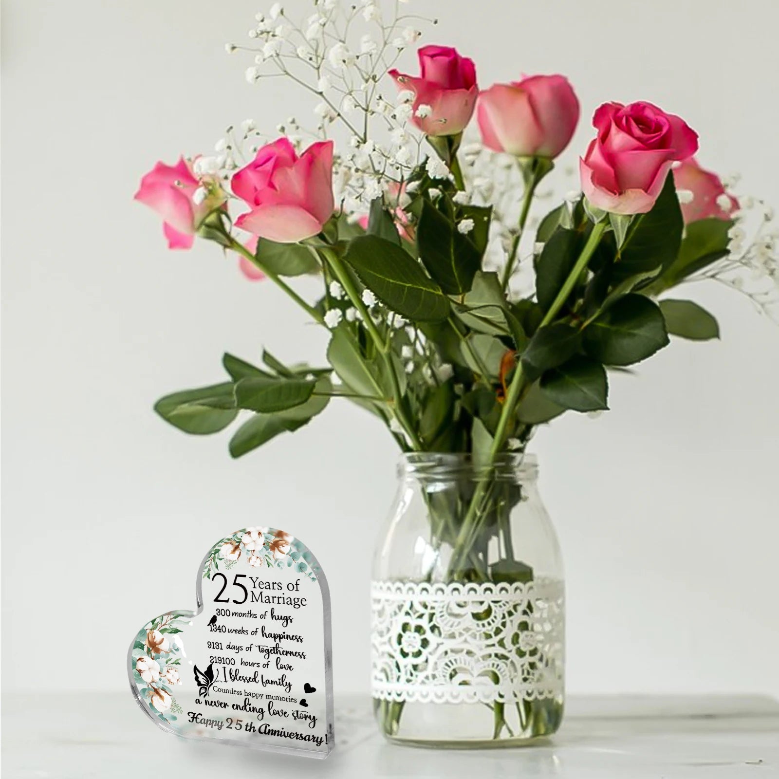 25th Wedding Anniversary Plaque