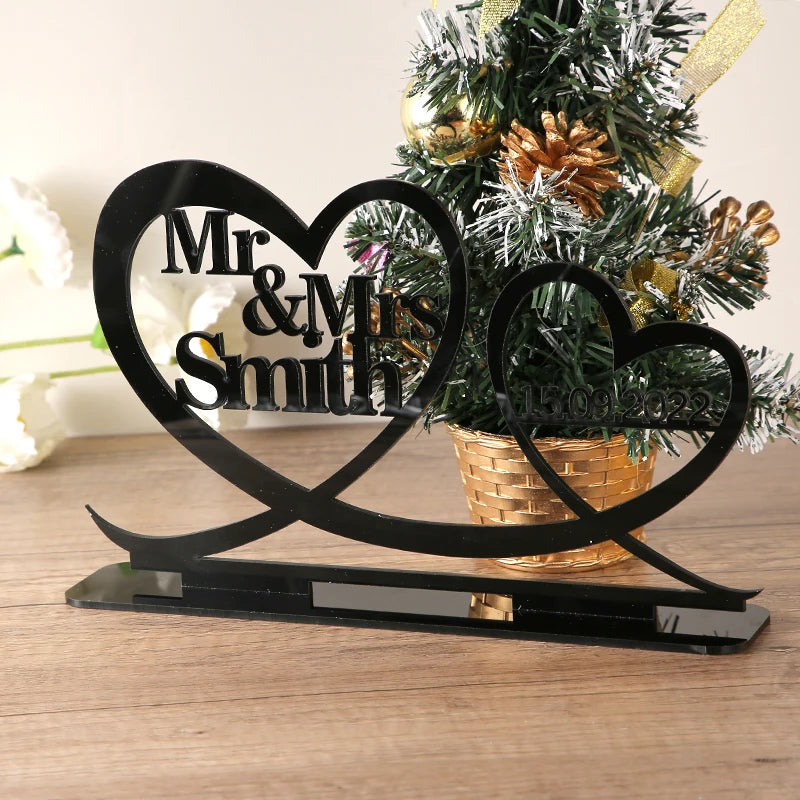 Custom Mr & Mrs Wedding Centerpiece