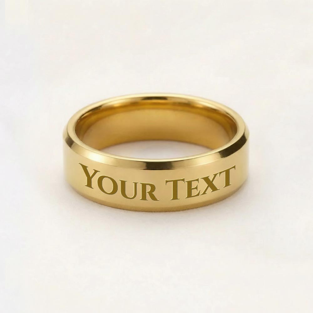 Marriage Hall of Fame Engraved Men's Ring