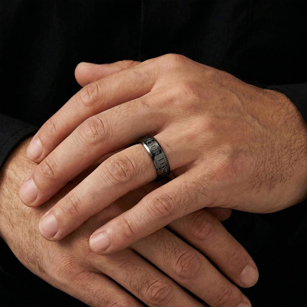 Marriage Hall of Fame Engraved Men's Ring