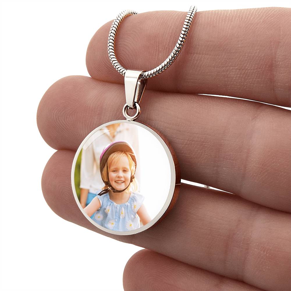 Marriage Hall of Fame Engraved Circle Necklace
