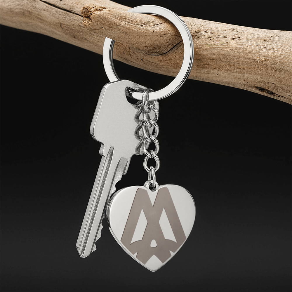 Marriage Hall of Fame Engraved Heart Keychain