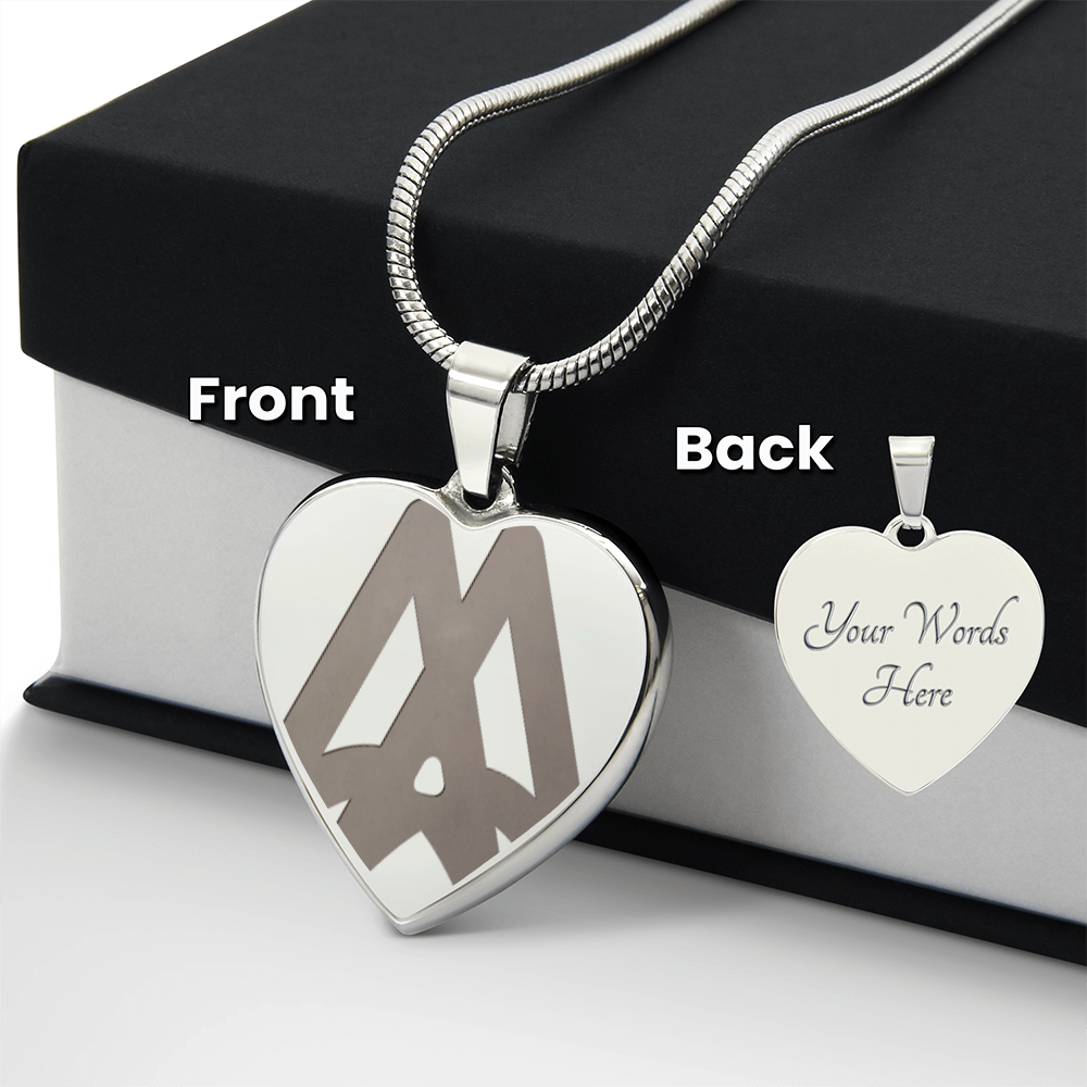 Marriage Hall of Fame Engraved Heart Necklace