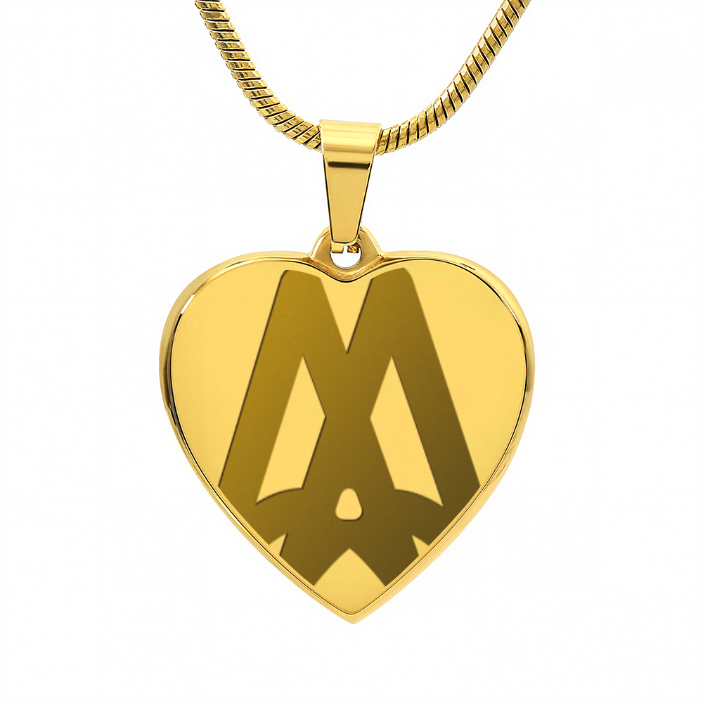 Marriage Hall of Fame Engraved Heart Necklace