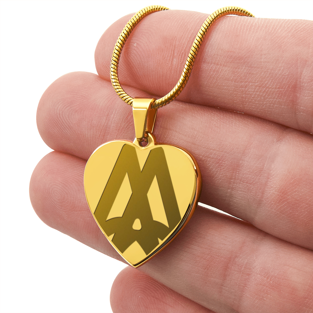Marriage Hall of Fame Engraved Heart Necklace