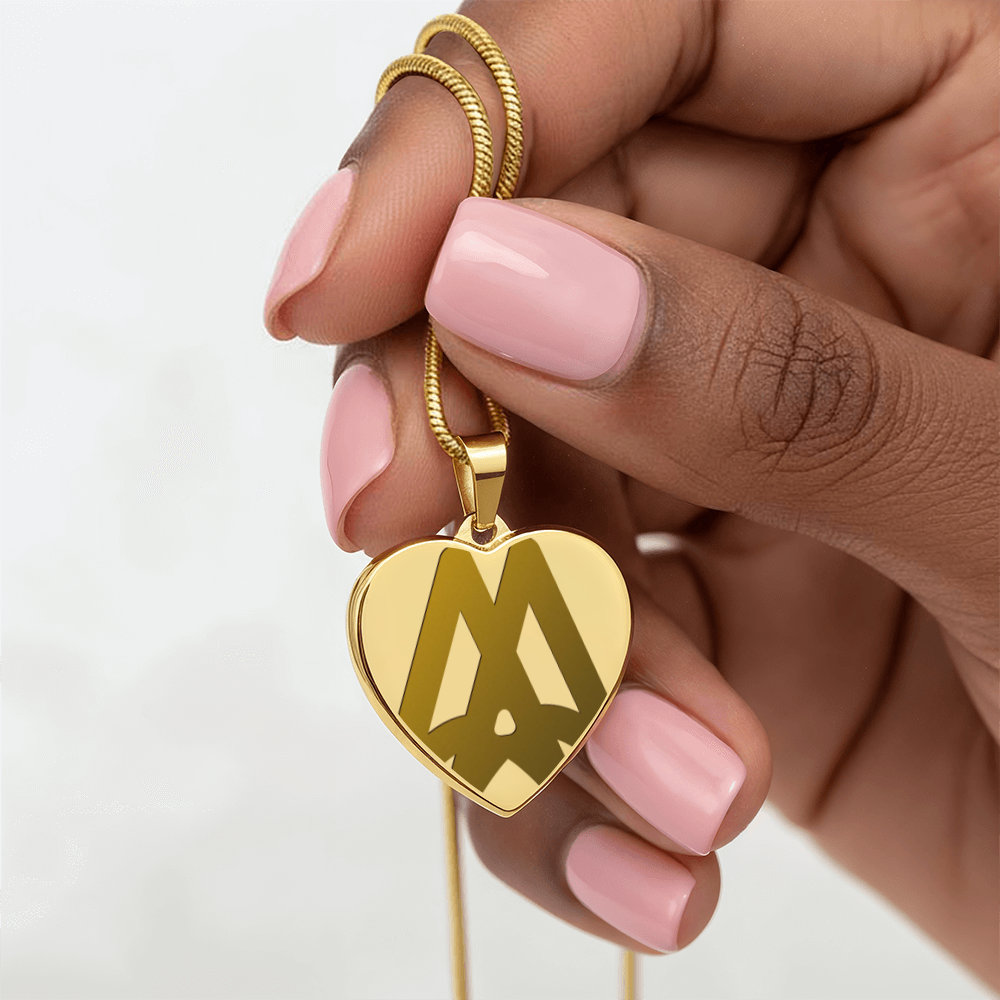 Marriage Hall of Fame Engraved Heart Necklace